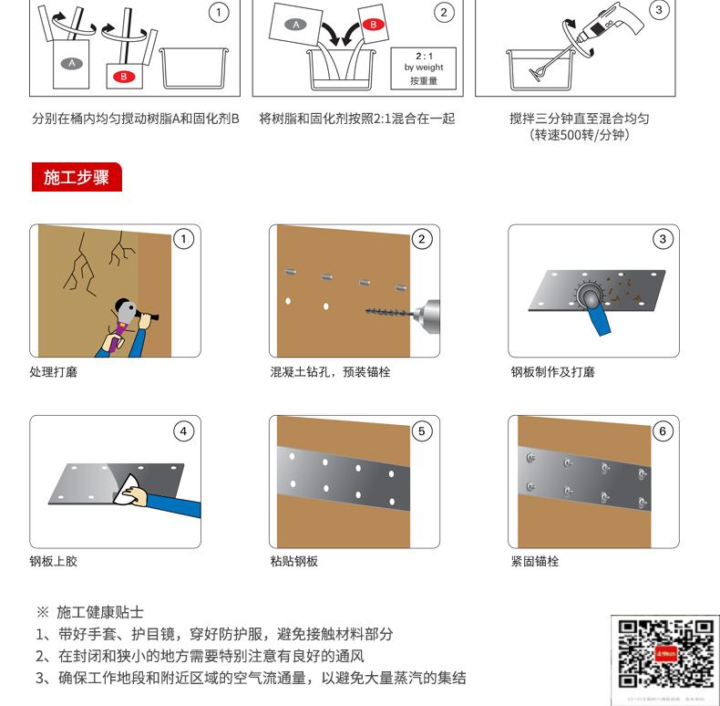 包钢那坡粘钢加固施工过程